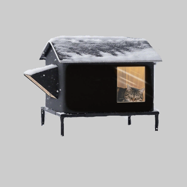 Self Heating Outdoor Luxury Dog and Cat Cabin