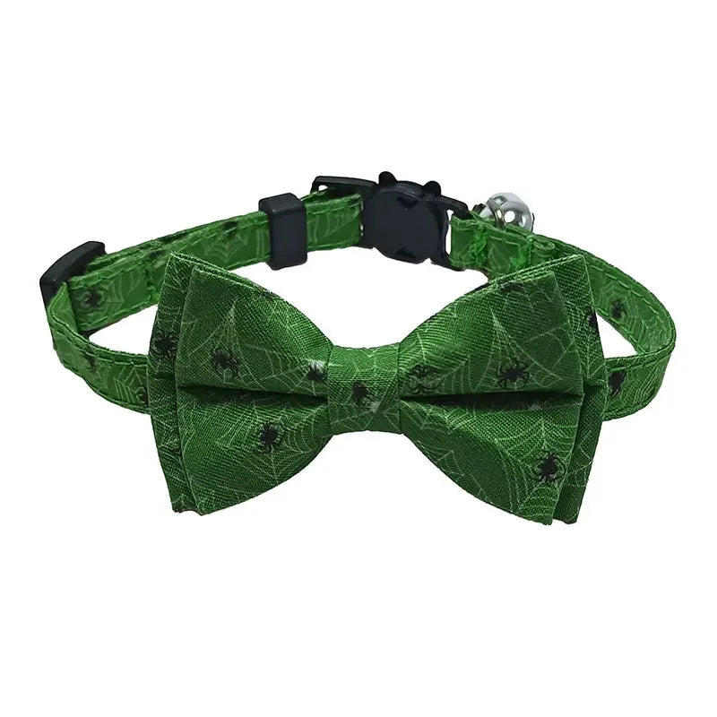 Pet Halloween Bow Collars