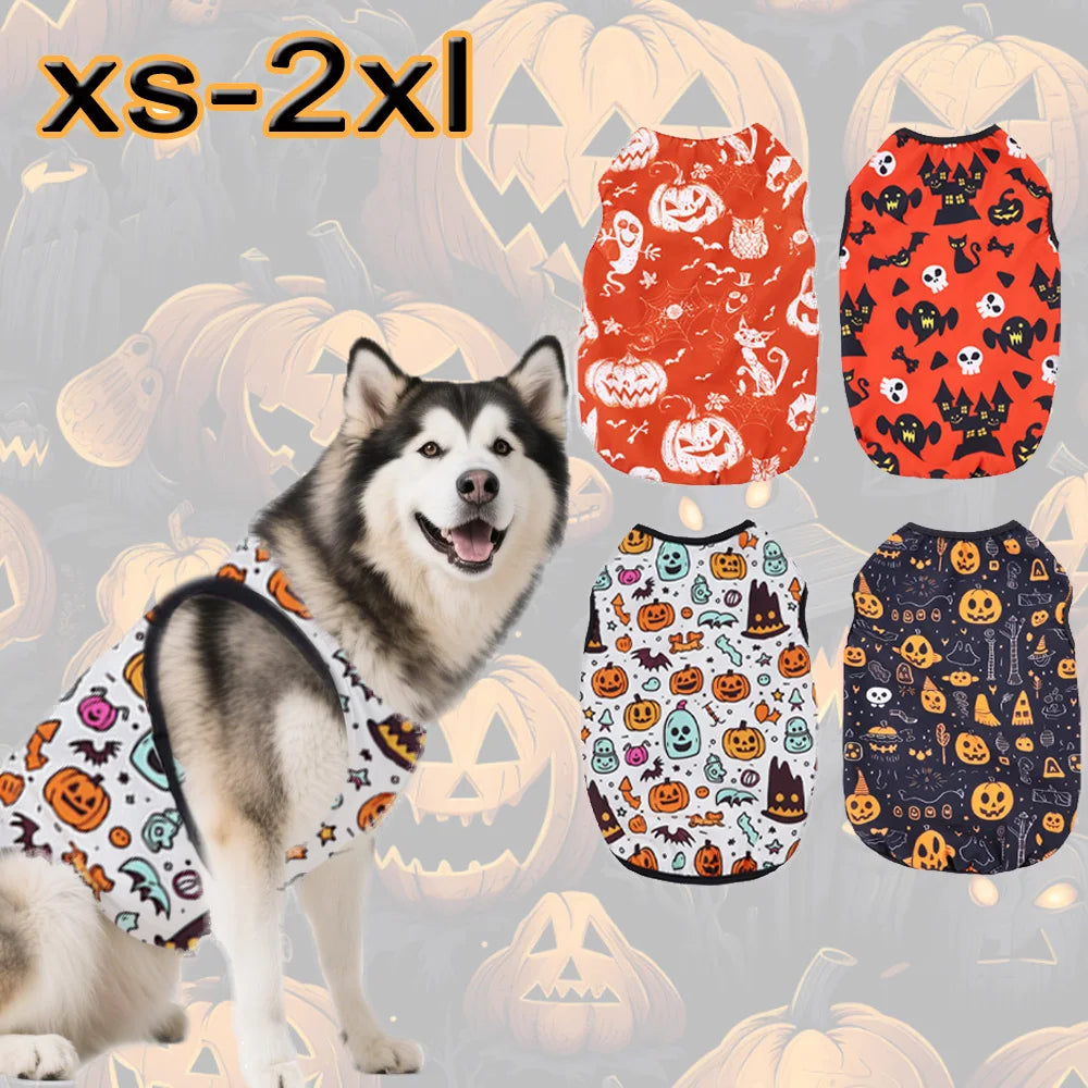 Halloween Pet vest. Dog or Cat Halloween sleeveless vest