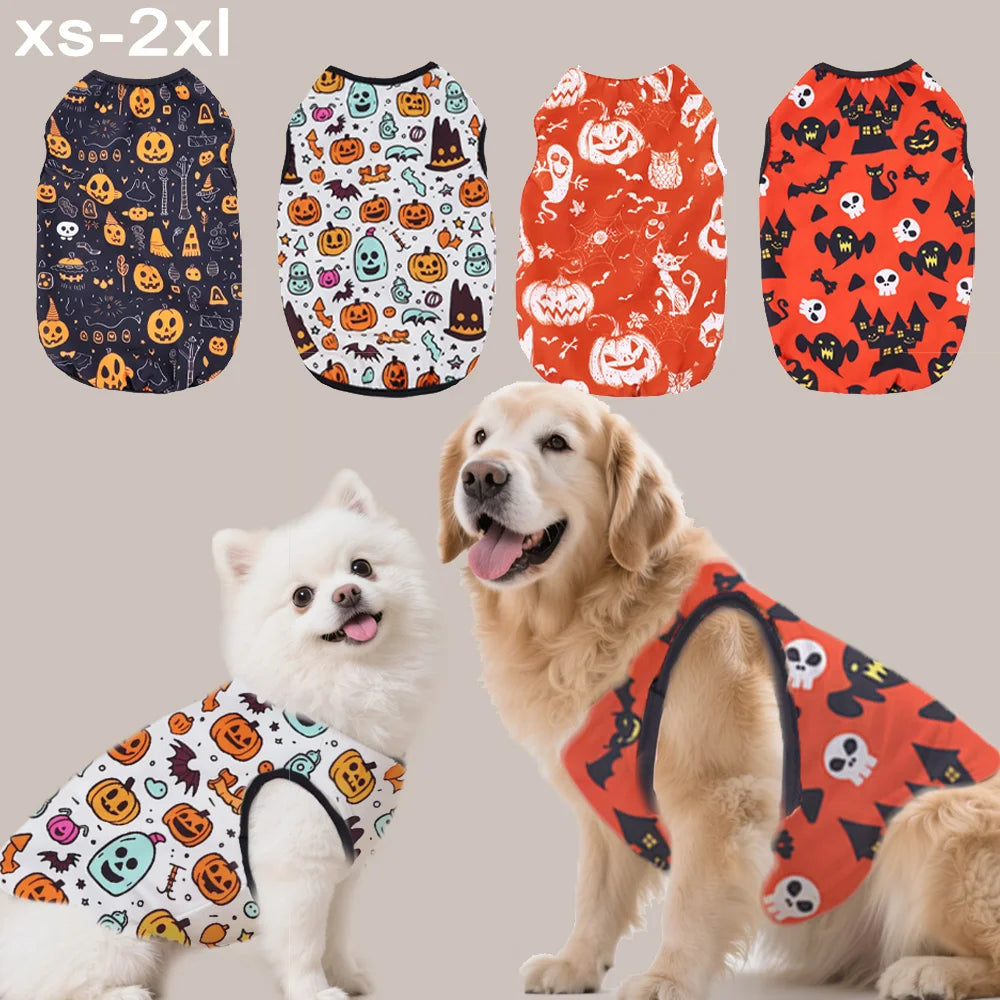 Halloween Pet vest. Dog or Cat Halloween sleeveless vest