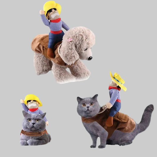 Cowboy Rider Halloween Costume for Cats and Dogs